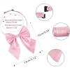 imageAllegra K Womens Pretied Bow Tie with Adjustable Neck Strap Cute Bowtie 2 PcsBlackpink