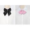 imageAllegra K Womens Pretied Bow Tie with Adjustable Neck Strap Cute Bowtie 2 PcsBlackpink2