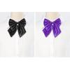 imageAllegra K Womens Pretied Bow Tie with Adjustable Neck Strap Cute Bowtie 2 PcsBlackpurple