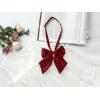 imageAllegra K Womens Pretied Bow Tie with Adjustable Neck Strap Cute Bowtie 2 PcsBlackwine Red