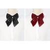imageAllegra K Womens Pretied Bow Tie with Adjustable Neck Strap Cute Bowtie 2 PcsBlackwine Red
