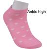 imageAllegra K Womens Socks Athletic Low Cut Ankle Cuff Socks 5 PairsPink Heart