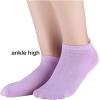 imageAllegra K Womens Socks Athletic Low Cut Ankle Cuff Socks 5 PairsPurple