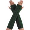 Green-twist Pattern Knitted