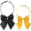 imageAllegra K Womens Pretied Bow Tie with Adjustable Neck Strap Cute Bowtie 2 PcsBlackyellow