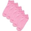 imageAllegra K Womens Socks Athletic Low Cut Ankle Cuff Socks 5 PairsPink