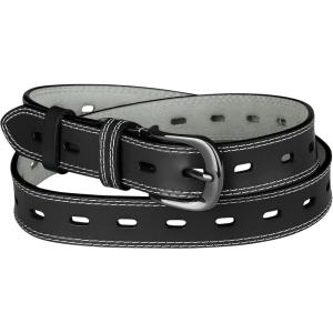 imageAllegra K Faux Leather Belt Hollow Waist Belts with Buckle Belts for WomenBlack1