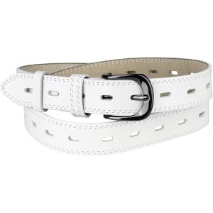 imageAllegra K Faux Leather Belt Hollow Waist Belts with Buckle Belts for WomenWhite