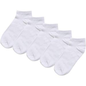 imageAllegra K Womens Socks Athletic Low Cut Ankle Cuff Socks 5 PairsWhite