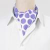 imageAllegra K Cravat Ties for Men Polka Dots Cravat Wedding Party Casual Ascot TieLight Purple