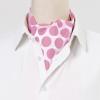 imageAllegra K Cravat Ties for Men Polka Dots Cravat Wedding Party Casual Ascot TiePink