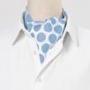 imageAllegra K Cravat Ties for Men Polka Dots Cravat Wedding Party Casual Ascot TieSky Blue