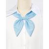 imageAllegra K Solid Color Pretied Bow Ties Adjustable Elastic Strap School Uniform Bowties for WomenBlue