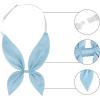 imageAllegra K Solid Color Pretied Bow Ties Adjustable Elastic Strap School Uniform Bowties for WomenBlue