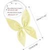 imageAllegra K Solid Color Pretied Bow Ties Adjustable Elastic Strap School Uniform Bowties for WomenCreamy Yellow