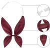 imageAllegra K Solid Color Pretied Bow Ties Adjustable Elastic Strap School Uniform Bowties for WomenDark Red