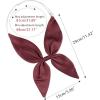 imageAllegra K Solid Color Pretied Bow Ties Adjustable Elastic Strap School Uniform Bowties for WomenDark Red