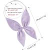 imageAllegra K Solid Color Pretied Bow Ties Adjustable Elastic Strap School Uniform Bowties for WomenPink Purple