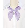 imageAllegra K Solid Color Pretied Bow Ties Adjustable Elastic Strap School Uniform Bowties for WomenPink Purple