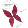 imageAllegra K Solid Color Pretied Bow Ties Adjustable Elastic Strap School Uniform Bowties for WomenWine Red