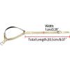 imageAllegra K Womens Detachable Shoe Belts Adjustable AntiSlip Ankle Strap for Heels 2 PairsGlossy Golden