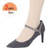 imageAllegra K Womens Detachable Shoe Belts Adjustable AntiSlip Ankle Strap for Heels 2 PairsSuede Gray