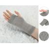 imageAllegra K Womens Ribbed Wrist Arm Warmers Stretchy Cable Knitted Fingerless GlovesLight Gray