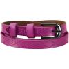 imageuxcell Women Exotic Embossed Diamond Pattern Single Pin Buckle Slender Waist BeltPurple