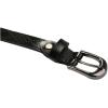 imageuxcell Women Exotic Embossed Diamond Pattern Single Pin Buckle Slender Waist BeltBlack