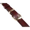 imageuxcell Women Skinny Belt Metal Side Imitation Leather Pin Buckle 1 18quot Brown