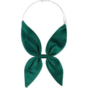 imageAllegra K Solid Color Pretied Bow Ties Adjustable Elastic Strap School Uniform Bowties for WomenDeep Green