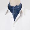 imageAllegra K Mens Cravat Ties Self Tied Wedding Polka Dots Ascot TieNavy Blue