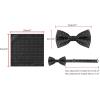 imageAllegra K Mens Pocket Square Necktie Bowtie Classic Polka Dots Tie SetBlack