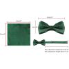 imageAllegra K Mens Pocket Square Necktie Bowtie Classic Polka Dots Tie SetDark Green