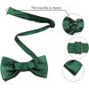 imageAllegra K Mens Pocket Square Necktie Bowtie Classic Polka Dots Tie SetDark Green