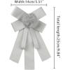 imageAllegra K Womens Pretied Bowknot Pin Solid Color Neckties Elegant Faux Fur Ball Bow TieGrey