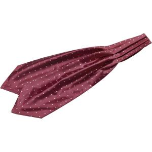 imageAllegra K Mens Cravat Ties Self Tied Wedding Polka Dots Ascot TieWine Red