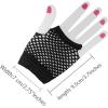 imageAllegra K Womens Fingerless Mesh 1980s Fancy Dress Party Costume Accessories Fishnet GlovesBlack