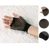 imageAllegra K Womens Fingerless Mesh 1980s Fancy Dress Party Costume Accessories Fishnet GlovesBlack