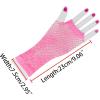 imageAllegra K Womens Fingerless Mesh 1980s Fancy Dress Party Costume Accessories Fishnet GlovesLight Pink