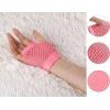 imageAllegra K Womens Fingerless Mesh 1980s Fancy Dress Party Costume Accessories Fishnet GlovesPink