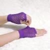 imageAllegra K Womens Fingerless Mesh 1980s Fancy Dress Party Costume Accessories Fishnet GlovesPurple