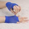 imageAllegra K Womens Fingerless Mesh 1980s Fancy Dress Party Costume Accessories Fishnet GlovesRoyal Blue