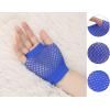 imageAllegra K Womens Fingerless Mesh 1980s Fancy Dress Party Costume Accessories Fishnet GlovesRoyal Blue