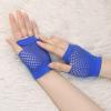 imageAllegra K Womens Fingerless Mesh 1980s Fancy Dress Party Costume Accessories Fishnet GlovesRoyal Blue