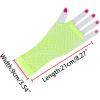 imageAllegra K Womens Fingerless Mesh 1980s Fancy Dress Party Costume Accessories Fishnet GlovesYellow