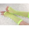 imageAllegra K Womens Fingerless Mesh 1980s Fancy Dress Party Costume Accessories Fishnet GlovesYellow