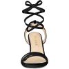 imageAllegra K Womens Lace Up Strappy Heels Stiletto High Heels SandalsBlack