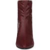 imageAllegra K Womens Pointy Toe Back Zip Block Heel Ankle BootsBurgundy