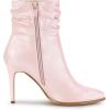 imageAllegra K Womens Slouched Pointed Toe Stiletto Heels Ankle BootBling Pink